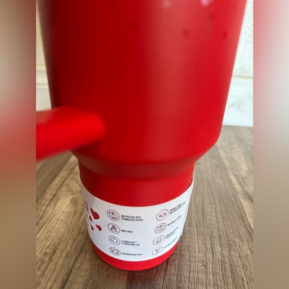 Stanley Valentine’s Day 2025 Sweet Hearts 40oz Tumbler Red Ruby AUTHENTIC TARGET - Picture 8 of 8